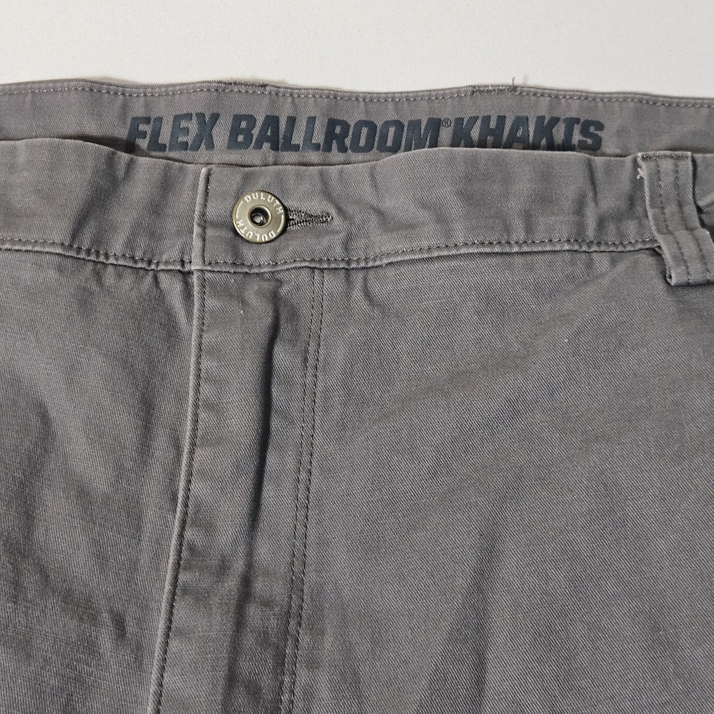 Duluth Pant Mens 46x30 Flex Ballroom Khakis Cargo Utility Relaxed Straight